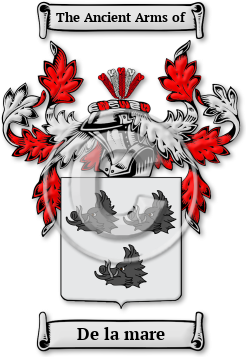 De la mare Family Crest Download (jpg) Legacy Series - 150 DPI